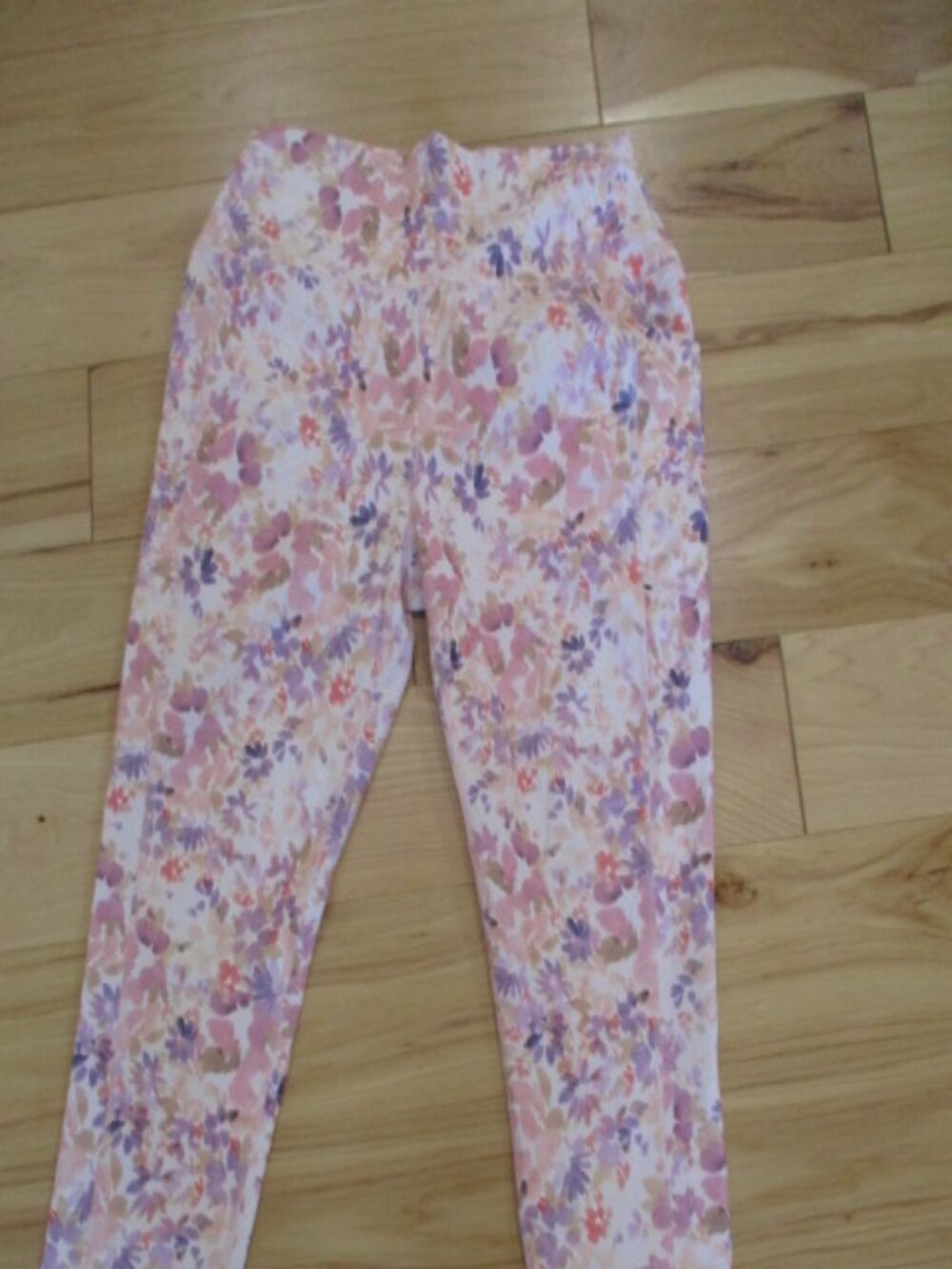 RBX Floral Yoga cropped pant in pink floral Sz Xlarge